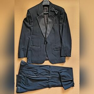 Bill Blass Black Tuxedo with Bow Tie